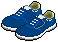 安全靴のGIFアニメ素材 青い安全靴