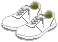 安全靴のGIFアニメ素材 白い安全靴